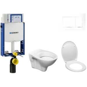Cenově zvýhodněný závěsný WC set Geberit k zazdění + WC S-Line S-line Pro 110.302.00.5ND5