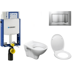 Cenově zvýhodněný závěsný WC set Geberit k zazdění + WC S-Line S-line Pro 110.302.00.5ND7