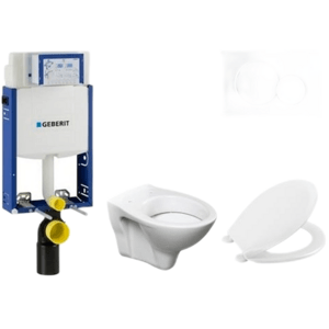 Cenově zvýhodněný závěsný WC set Geberit k zazdění + WC S-Line S-line Pro 110.302.00.5NR2