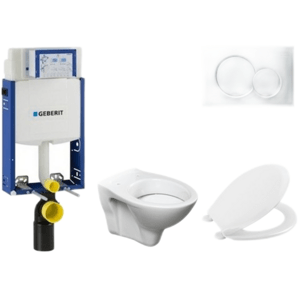 Cenově zvýhodněný závěsný WC set Geberit k zazdění + WC S-Line S-line Pro 110.302.00.5NR3