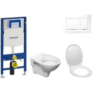 Cenově zvýhodněný závěsný WC set Geberit do lehkých stěn / předstěnová montáž+ WC S-Line S-line Pro 111.300.00.5ND5