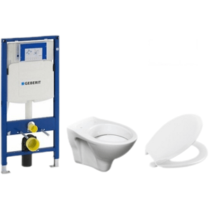 Cenově zvýhodněný závěsný WC set Geberit do lehkých stěn / předstěnová montáž+ WC S-Line S-line Pro 111.300.00.5NR5