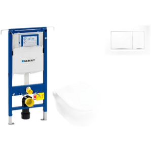 Cenově zvýhodněný závěsný WC set Geberit do lehkých stěn / předstěnová montáž+ WC Villeroy & Boch Omnia Architectura 111.355.00.5NB5
