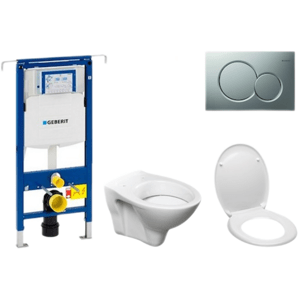 Cenově zvýhodněný závěsný WC set Geberit do lehkých stěn / předstěnová montáž+ WC S-Line S-line Pro 111.355.00.5ND3