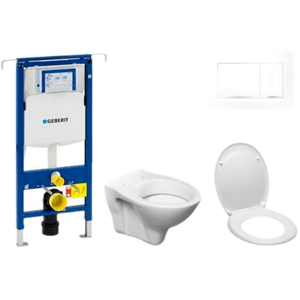 Cenově zvýhodněný závěsný WC set Geberit do lehkých stěn / předstěnová montáž+ WC S-Line S-line Pro 111.355.00.5ND5