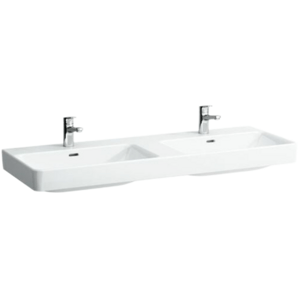 Laufen Pro S dvojumyvadlo 130x46 cm dva otvory pro baterii h8149684001041 1496.8.400.104.1