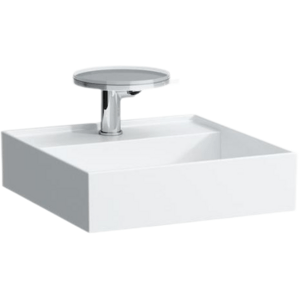 Laufen Kartell By Laufen umývátko 46x46 cm bez otvoru pro baterii, bez přepadu h8153310001121 1533.1.000.112.1