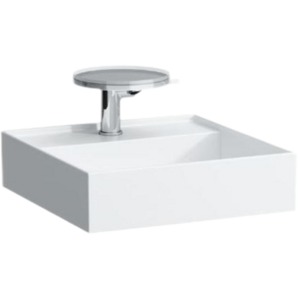 Laufen Kartell By Laufen umývátko 46x46 cm mat bez otvoru pro baterii, bez přepadu h8153317571121 1533.1.757.112.1