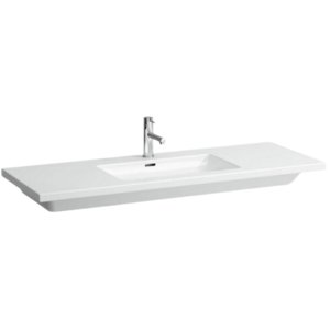 Laufen Living Square nábytkové umyvadlo 130x48 cm otvor pro baterii uprostřed h8164350001041 1643.5.000.104.1