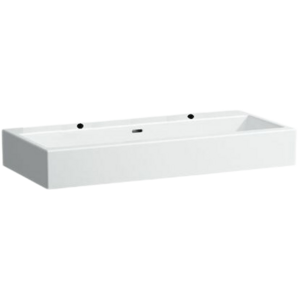 Laufen Living City nábytkové umyvadlo 100x46 cm dva otvory pro baterii h8184380001071 1843.8.000.107.1