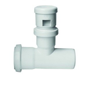 Přivzdušňovací hlavice k WC DN40 Plast Brno bílá polypropylen AVPO440