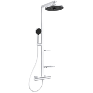Ideal Standard Alu+ sprchový systém s poličkou silver BD583SI