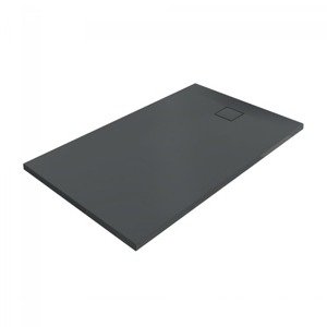Sprchová vanička obdélníková Hüppe EasyFlat 180x80 cm litý mramor antracitová matná EF0227.128