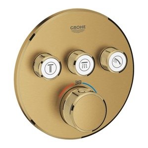 Vanová baterie Grohe Grohtherm Smartcontrol bez podomítkového tělesa kartáčovaný Cool Sunrise 29121GN0