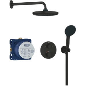Grohe Precision Thermostat sprchový systém včetně podomítkového tělesa černá matná 348832430 G348832430