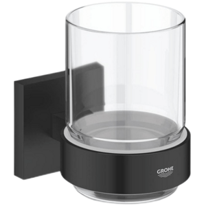 Grohe Start Cube držák skleniček včetně skleničky černá mat 410972430 G410972430