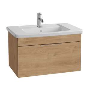 Koupelnová skříňka s umyvadlem VitrA Mia 80x49,5x43,5 cm dub MIA8049D