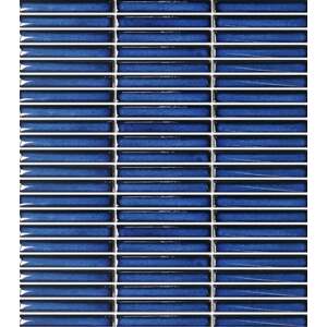 Keramická mozaika Premium Mosaic Kit Kat deep blue 28x31 cm lesk MOSKK3DBL