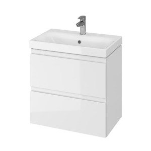 Cersanit MODUO koupelnová skříňka s umyvadlem 59,5x62x37,5 cm bílá lesk S801-227-DSM