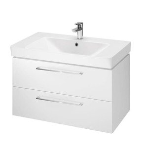 Cersanit MILLE,LARA koupelnová skříňka s umyvadlem 79,4x45,2x44,7 cm bílá lesk S801-338-DSM