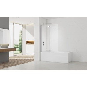 Vanová zástěna SAT SK 150x105 cm chrom SATVZSKNEW105