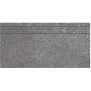 Schodovka Fineza Abe tmavě šedá 30x60 cm mat SCABE36DGRR