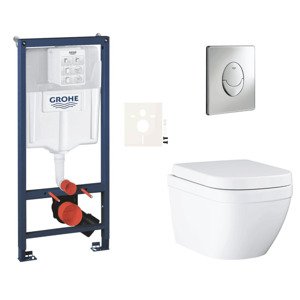 Závěsný wc set do lehkých stěn / předstěnová montáž GROHE Euro Ceramic SIKOGRSEUSA
