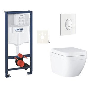 Závěsný wc set do lehkých stěn / předstěnová montáž GROHE Euro Ceramic SIKOGRSEUSASH0