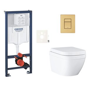 Závěsný wc set do lehkých stěn / předstěnová montáž GROHE Euro Ceramic SIKOGRSEUSCGN0