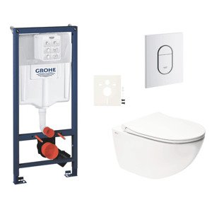 Závěsný wc set do lehkých stěn / předstěnová montáž Swiss Aqua Technologies Infinitio SIKOGRSIN11ASH0