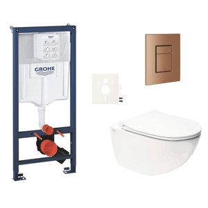 Závěsný wc set do lehkých stěn / předstěnová montáž Swiss Aqua Technologies Infinitio SIKOGRSIN11SCDL0