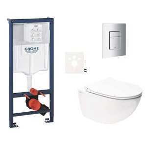 Závěsný wc set do lehkých stěn / předstěnová montáž Swiss Aqua Technologies Infinitio SIKOGRSIN11SCP00