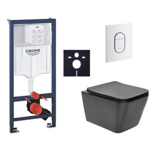 Závěsný wc set do lehkých stěn / předstěnová montáž Swiss Aqua Technologies Infinitio SIKOGRSIN12BASH0
