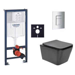 Závěsný wc set do lehkých stěn / předstěnová montáž Swiss Aqua Technologies Infinitio SIKOGRSIN12BSCP00