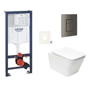 Závěsný wc set do lehkých stěn / předstěnová montáž Swiss Aqua Technologies Infinitio SIKOGRSIN12SCAL0