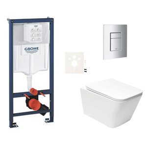Závěsný wc set do lehkých stěn / předstěnová montáž Swiss Aqua Technologies Infinitio SIKOGRSIN12SCP00