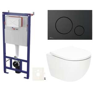 Závěsný wc set do lehkých stěn / předstěnová SAT Fusion SIKOSSTORFU68