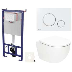 Závěsný wc set do lehkých stěn / předstěnová SAT Fusion SIKOSSTORFU70