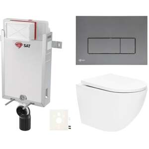 Závěsný wc set k zazdění SAT SIKOSZTOR67GMM
