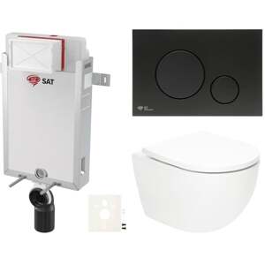 Závěsný wc set k zazdění SAT Fusion SIKOSZTORFU68