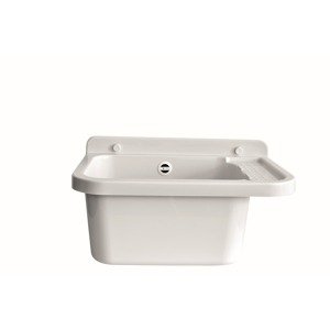 Výlevka Plast Brno 34x58,5 cm mat bez otvoru pro baterii VU60440