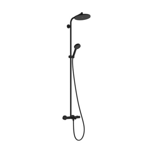 Hansgrohe Activera S sprchový systém s vanovým termostatem matná černá 28 871 670