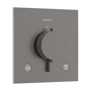 Hansgrohe Ecostat Comfort E sprchová a vanová baterie bez podomítkového tělesa kartáčovaný černý chrom 33 711 340