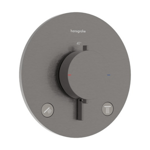 Hansgrohe Ecostat Comfort S sprchová a vanová baterie bez podomítkového tělesa kartáčovaný černý chrom 33 715 340
