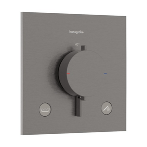 Hansgrohe Ecostat Comfort E sprchová a vanová baterie bez podomítkového tělesa kartáčovaný černý chrom 33 716 340