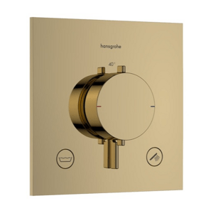 Hansgrohe Ecostat Comfort E sprchová a vanová baterie bez podomítkového tělesa leštěný vzhled zlata 33 716 990