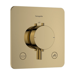 Hansgrohe Ecostat Comfort Q sprchová a vanová baterie bez podomítkového tělesa leštěný vzhled zlata 33 717 990