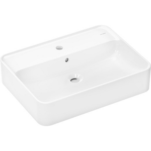 Hansgrohe Xuniva Q umyvadlo na desku 60x45 cm otvor pro baterii uprostřed 61 082 450