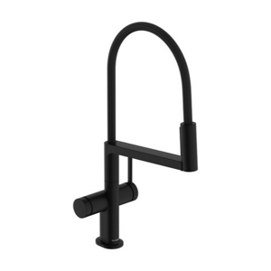 Hansgrohe Talis Select M54 PowderSpray dřezová baterie s otočným ramínkem, 2 proudy matná černá 72 861 670
