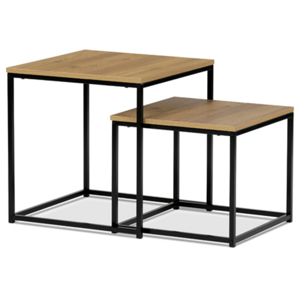 Odkládací Stolek Autronic 50x52 cm přírodní MDF AF-076 OAK